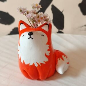 Fox flower vase - Róka virágtartó
