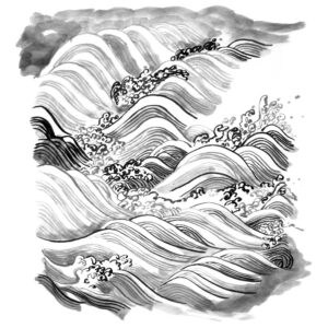 Water No2 - Víz sumi-e